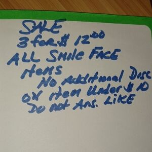 3 For$12 All Items With A 😀😃😄 SMILE FACE